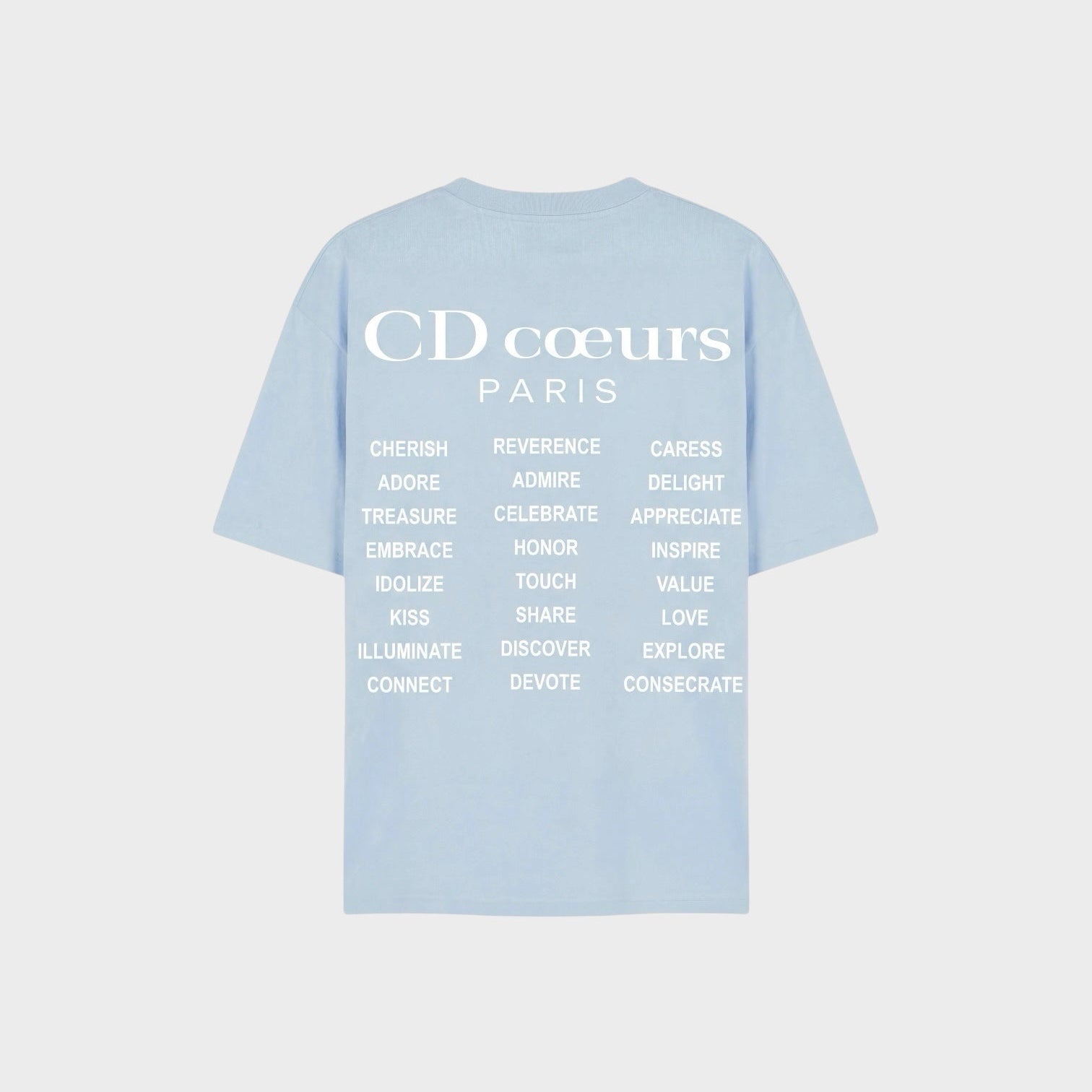 T-shirt Heart CD Blue