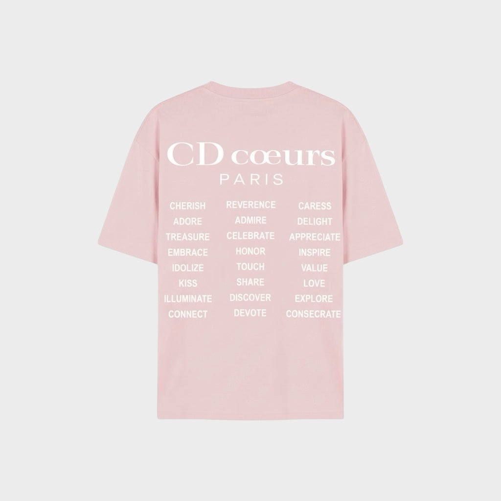 T-shirt Heart CD Pink